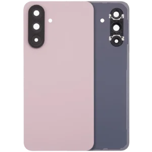 Back Cover Glass With Camera Lens For Samsung Galaxy A56 5G (A566 / 2025) (No Logo) (Aftermarket Plus) (Pink)