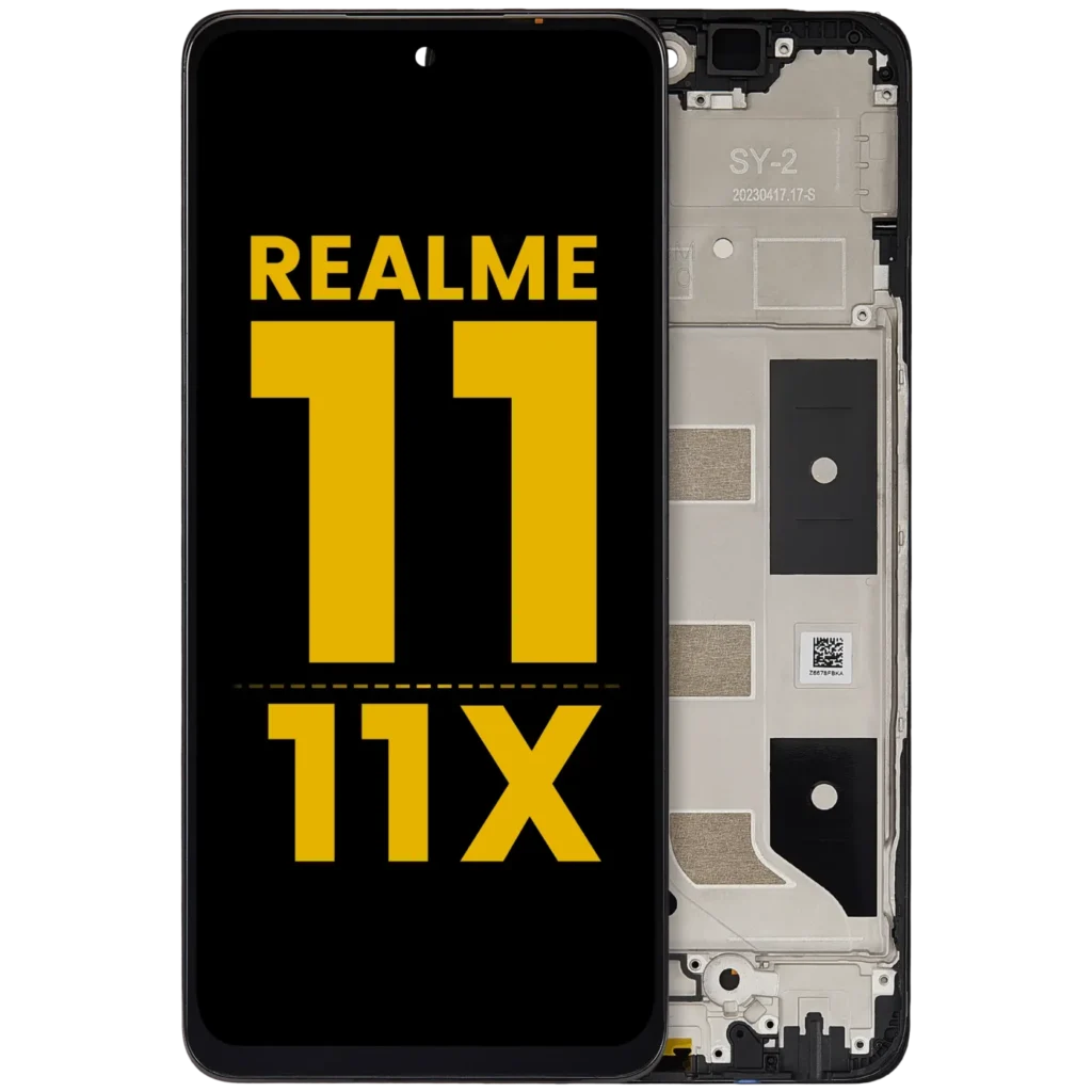 LCD Assembly With Frame For Realme 11 5G / 11 X (Refurbished) (All Colors)