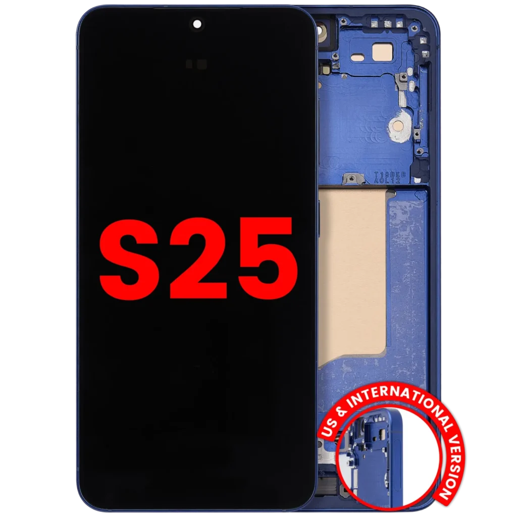 OLED Assembly With Frame For Samsung Galaxy S25 5G (US & International) (Aftermarket Plus) (Navy)