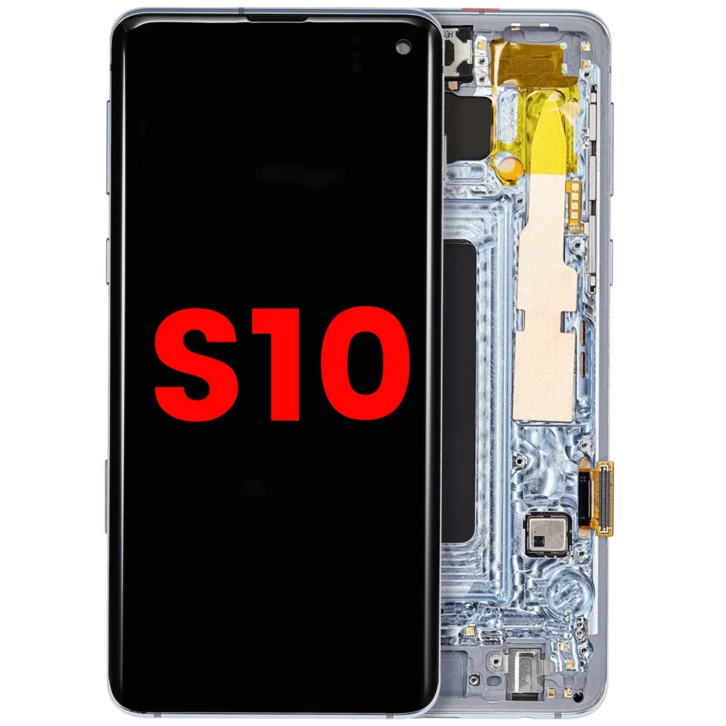 OLED Assembly With Frame For Samsung Galaxy S10 (Aftermarket Plus) (Prism Blue)