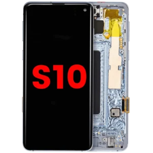 OLED Assembly With Frame For Samsung Galaxy S10 (Aftermarket Plus) (Prism Blue)