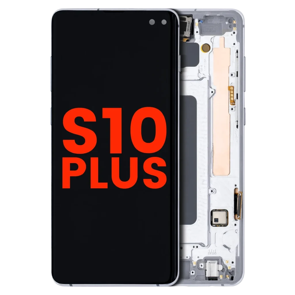 OLED Assembly With Frame For Samsung Galaxy S10 Plus (Aftermarket Plus) (Prism White)