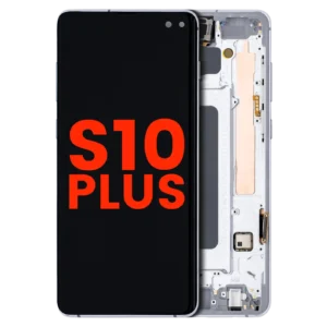 OLED Assembly With Frame For Samsung Galaxy S10 Plus (Aftermarket Plus) (Prism White)