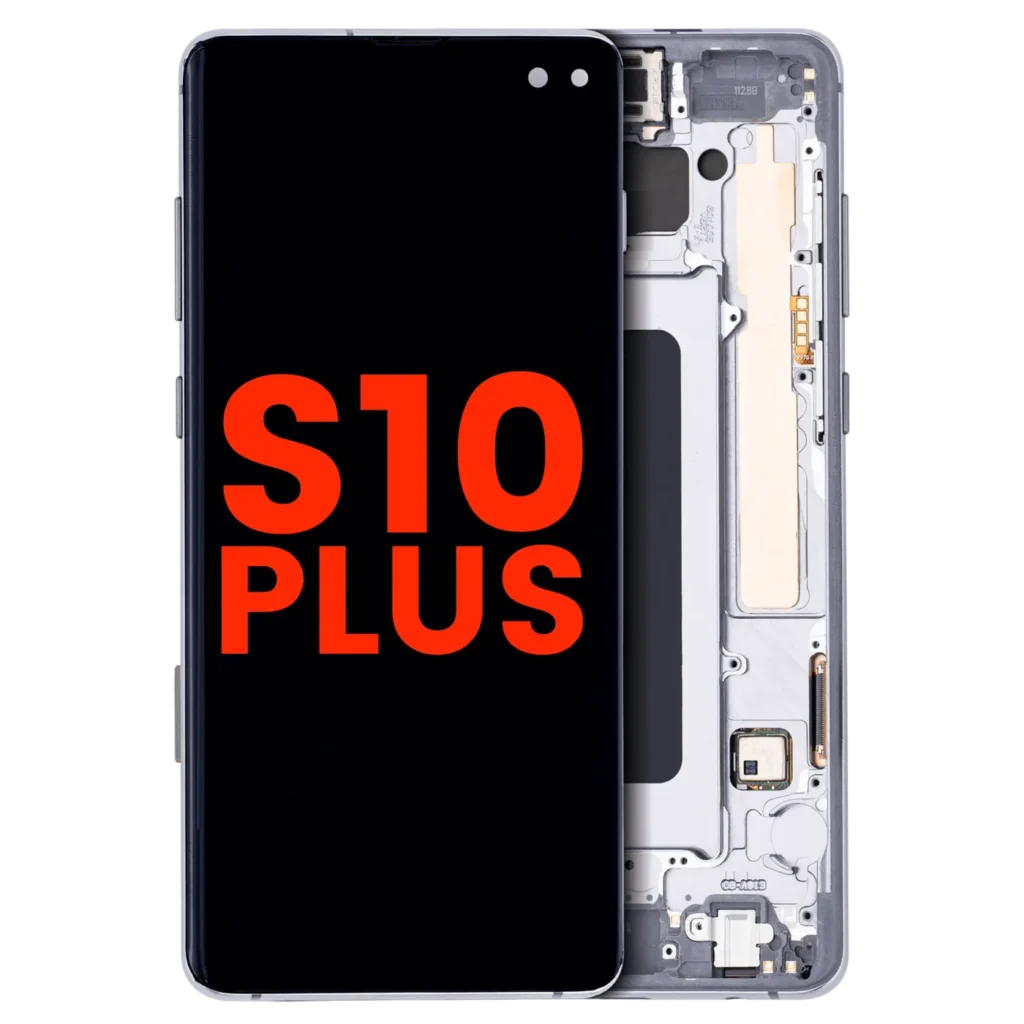 OLED Assembly With Frame For Samsung Galaxy S10 Plus (Aftermarket Plus) (Prism / Ceramic Black)