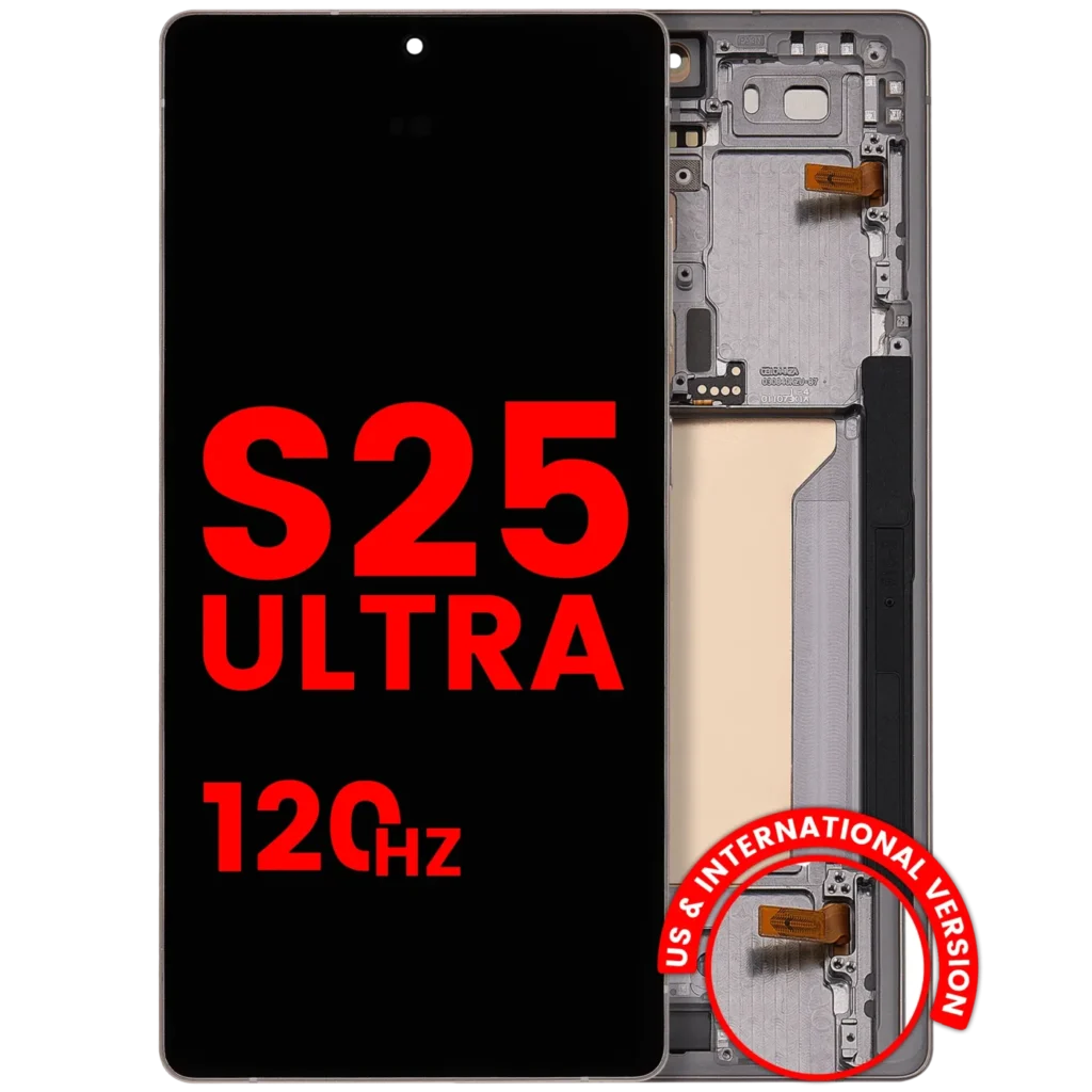 OLED Assembly With Frame For Samsung Galaxy S25 Ultra 5G (US & International) (Aftermarket Pro) (120Hz) (Titanium Pink Gold / Jade Green / Grey)