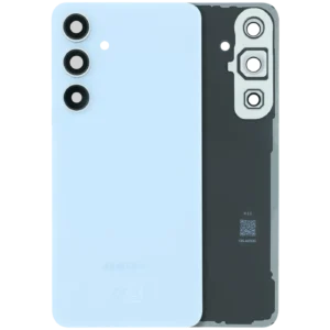 Back Cover Glass With Camera Lens For Samsung Galaxy S24 FE (Service Pack) (Blue)