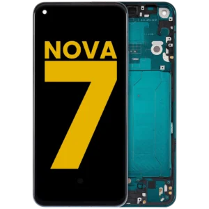 OLED Assembly With Frame Compatible For Huawei Nova 7 (2020) (Refurbished) (Forest Green)