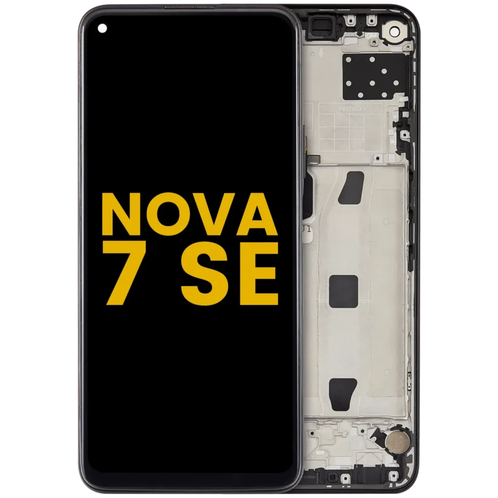 LCD Assembly With Frame For Huawei Nova 7 SE (2020) (Refurbished) (Black)