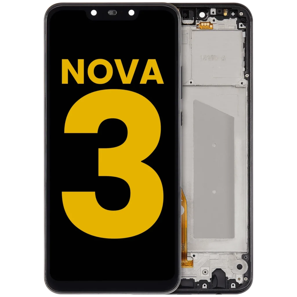 LCD Assembly With Frame For Huawei Nova 3 (2018) (Refurbished) (Black)