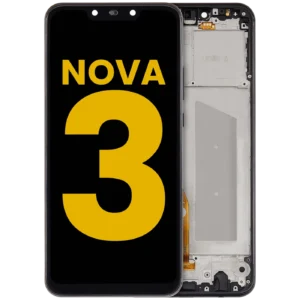 LCD Assembly With Frame For Huawei Nova 3 (2018) (Refurbished) (Black)