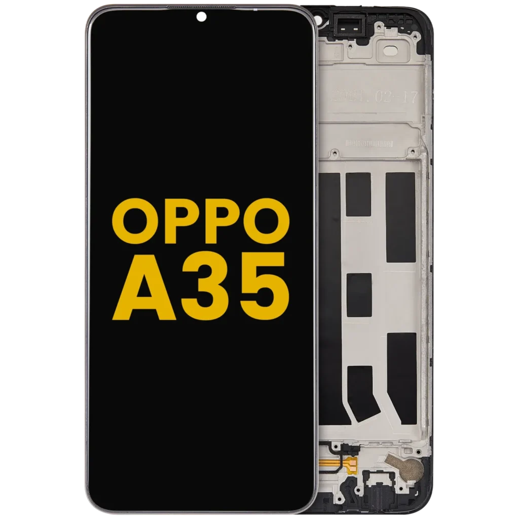 LCD Assembly With Frame Compatible For Oppo A35 (2021) (Refurbished) (All Colors)
