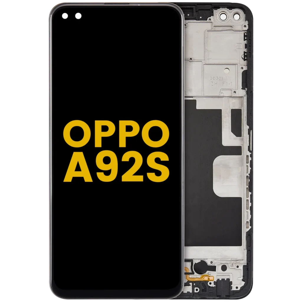 OLED Assembly With Frame Compatible For Oppo A92s (2020) (Refurbished) (All Colors)