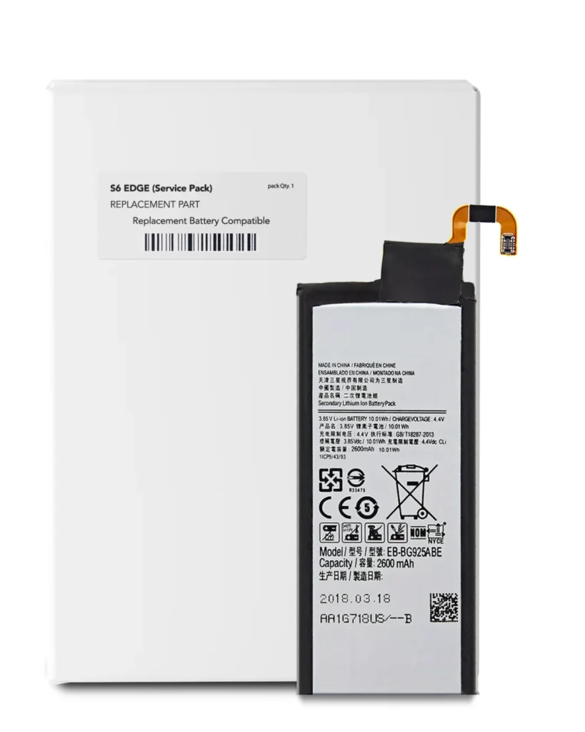 Replacement Battery For Samsung Galaxy S6 Edge (Service Pack)