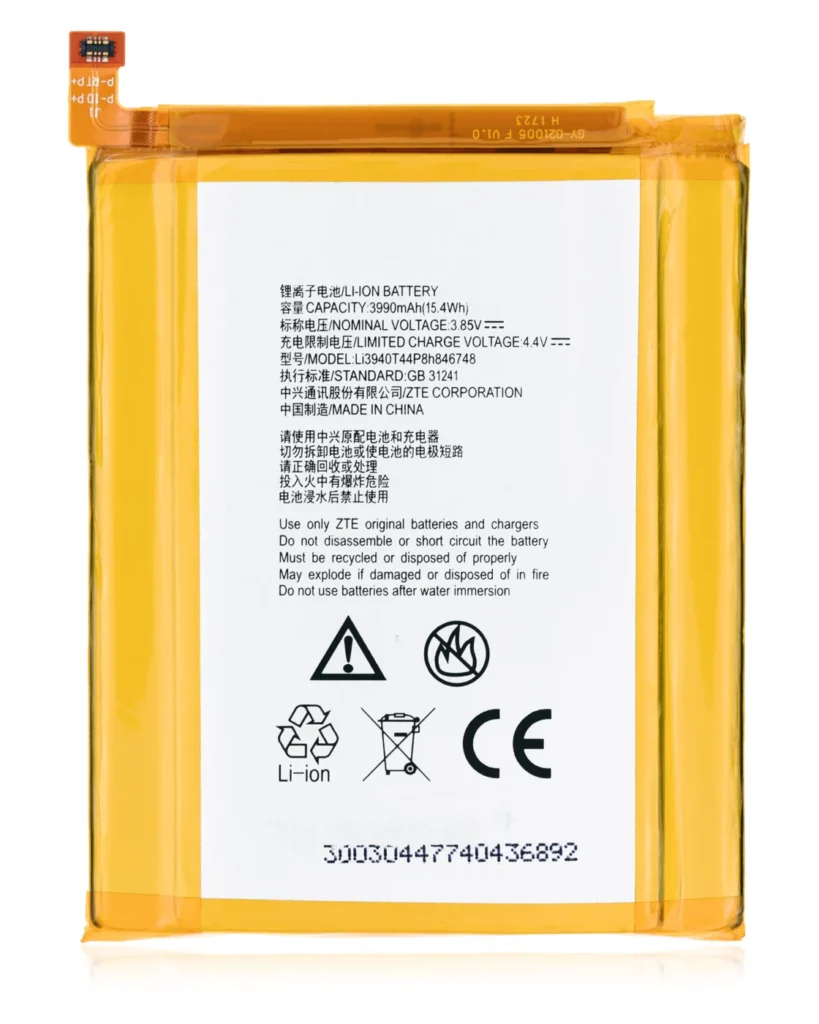 Replacement Battery For ZTE Max XL (N9560) / ZTE Blade Max 3 (Z986) (Li3940T44P8H846748)