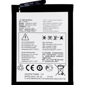 Replacement Battery For T-Mobile Revvl 4 (5007 / 2020) / Alcatel 1V (5007 / 2020) (TLp034F7)
