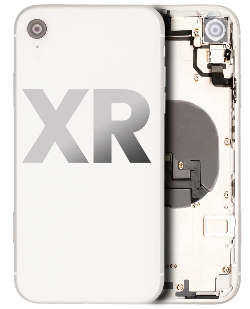 Back Housing W/ Small Components Pre-Installed For iPhone XR (Used OEM Pull: Grade B) (White)