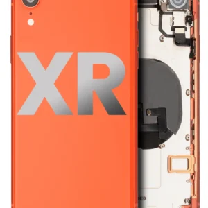 Back Housing W/ Small Components Pre-Installed For iPhone XR (Used OEM Pull: Grade C) (Coral)