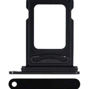 Dual Sim Card Tray For iPhone 15 / 15 Plus (Black)
