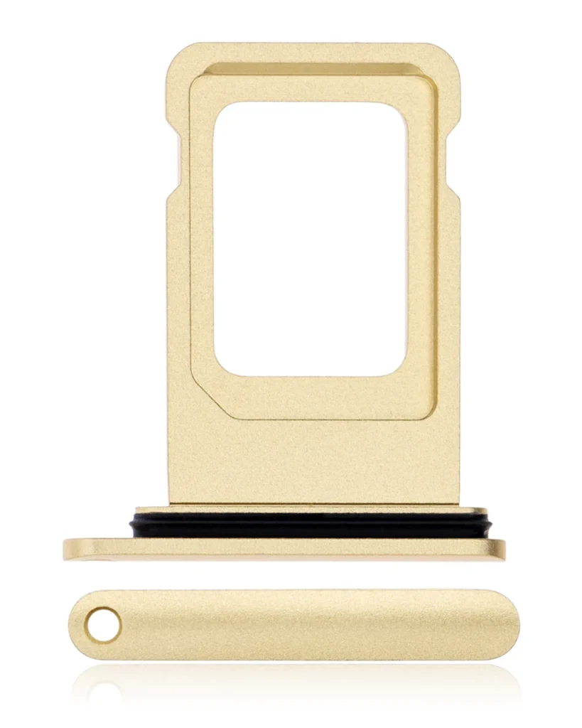 Single Sim Card Tray For iPhone XR (Yellow)
