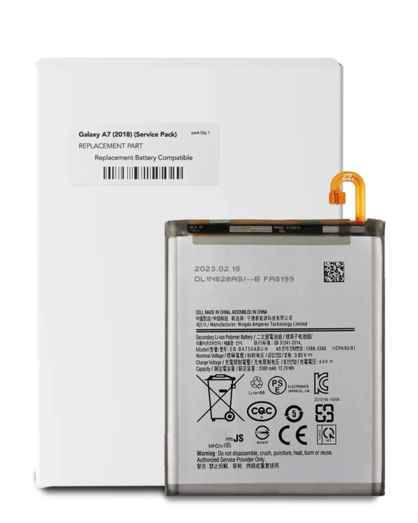 Replacement Battery For Samsung Galaxy A10 (A105 / 2019) / A7 (A750 / 2018) / A8s (G887 / 2018) / A8 (A810 / 2016) (EB-BA750ABU) (Service Pack)