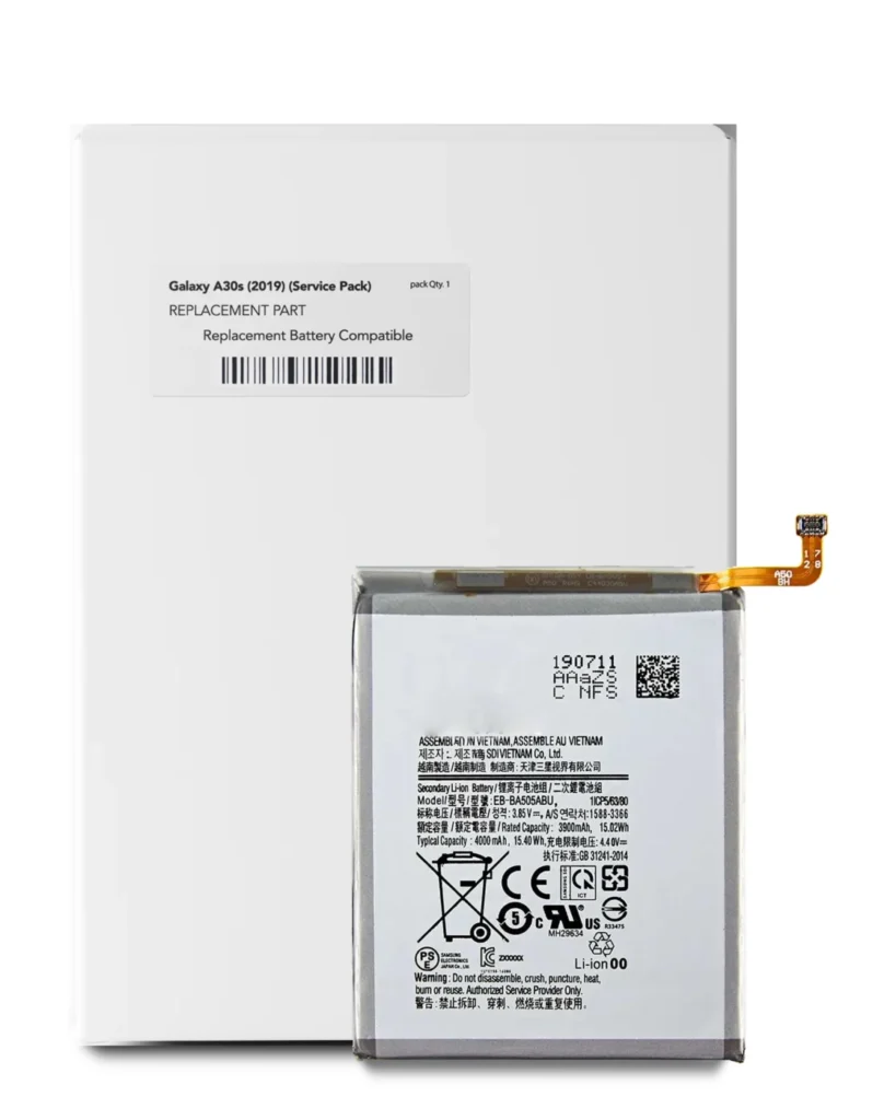 Replacement Battery For Samsung Galaxy A20 (A205 / 2019) / A30 (A305 / 2019) / A30S (A307 / 2019) / A50 (A505 / 2019) / A50s (A507 / 2019) (EB-BA505ABU) (Service Pack)