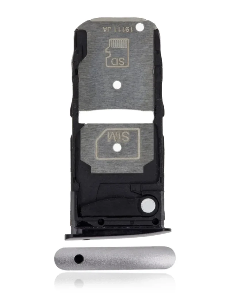 Single Sim Card Tray For Motorola Moto Z4 (XT1980 / 2019) (Frost White)