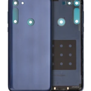 Back cover Glass For Motorola Moto G8 (XT2045-1 / 2020) / G Fast (XT2045-3 / 2020) (Neon Blue)
