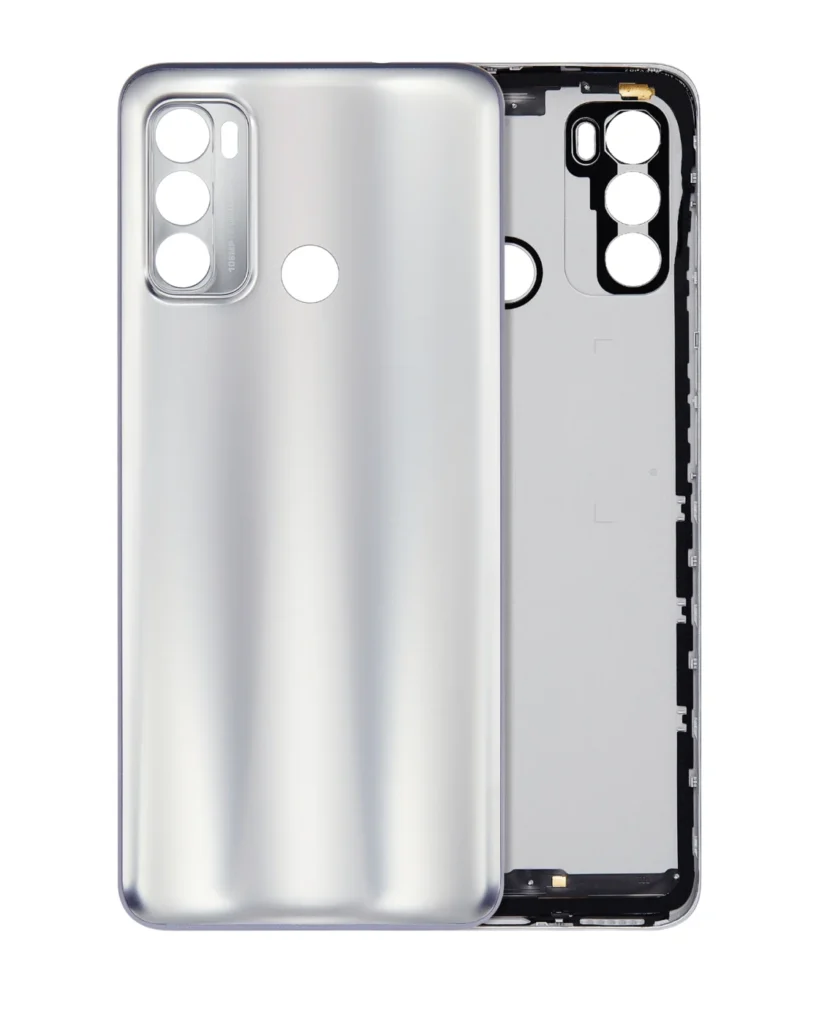 Back cover Glass For Motorola Moto G60 (XT2135 / 2021) (Silver)