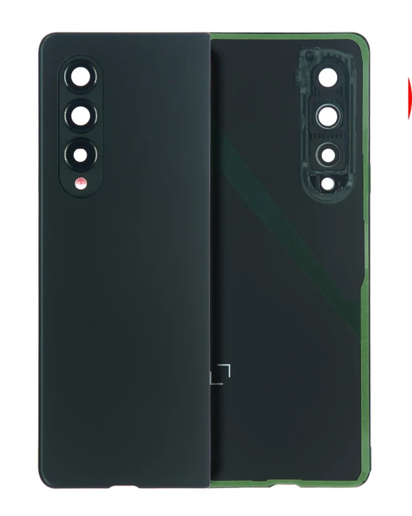 Back Cover Glass With Camera Lens For Samsung Galaxy Z Fold 3 (Service Pack) (Phantom Green)