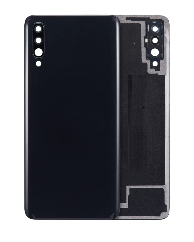 Back Cover Glass For Samsung Galaxy A70 (A705 / 2019) (Aftermarket Plus) (Black)