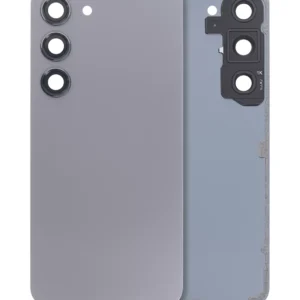 Back Cover Glass With Camera Lens For Samsung Galaxy S23 5G (No Logo) (Aftermarket Plus) (Graphite)