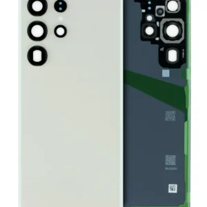 Back Cover Glass With Camera Lens For Samsung Galaxy S23 Ultra (Service Pack) (Cream)