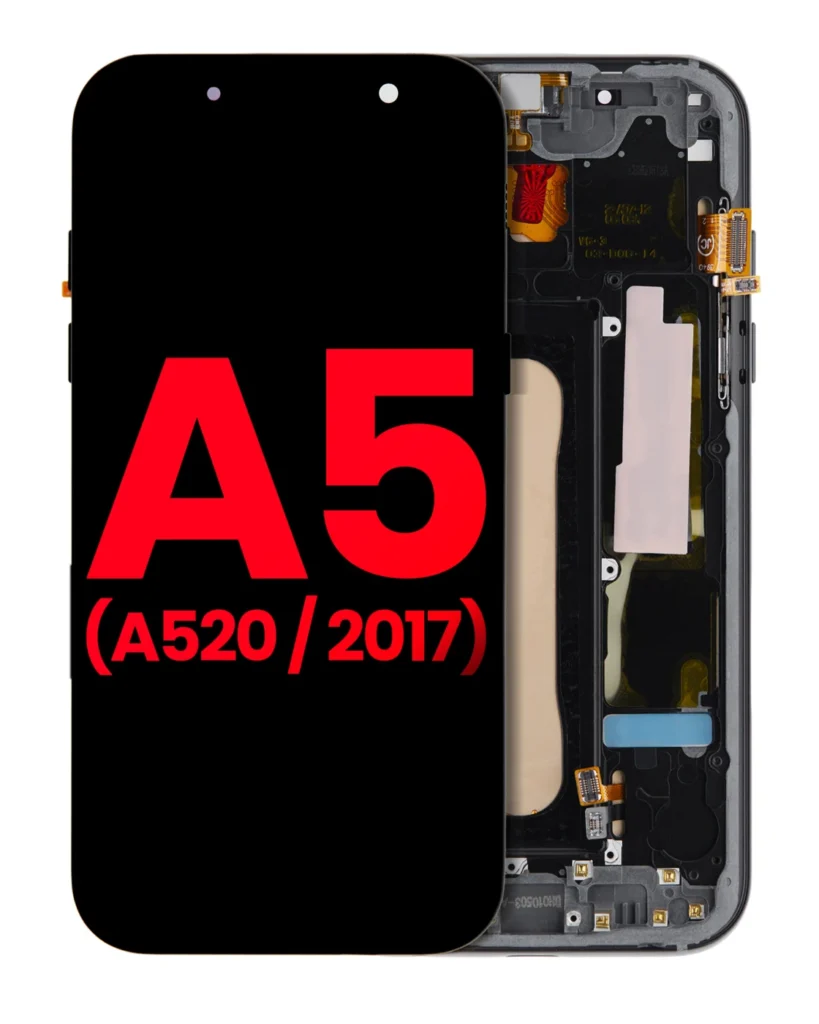OLED Assembly With Frame For Samsung Galaxy A5 (A520 / 2017) (Aftermarket Plus) (Black)