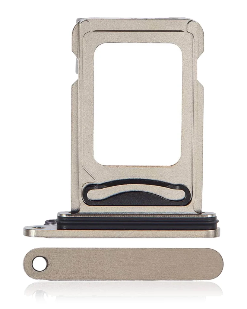 Dual Sim Card Tray For iPhone 15 Pro / 15 Pro Max (Natural Titanium)