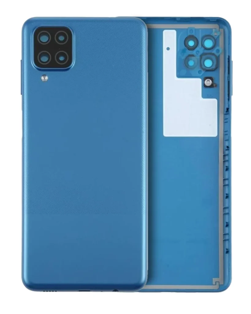 Back Cover Glass With Camera Lens For Samsung Galaxy A12 Nacho (A127 / 2021) (Service Pack) (Blue)