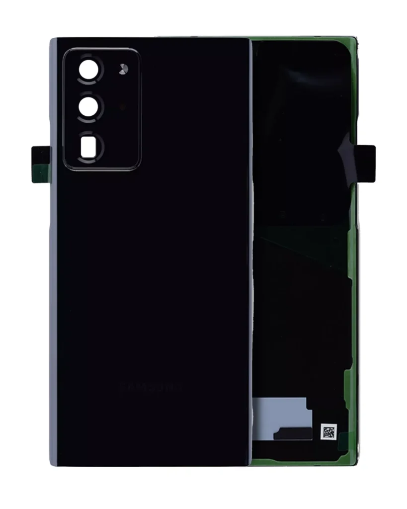 Back Cover Glass With Camera Lens For Samsung Galaxy Note 20 Ultra (Service Pack) (Mystic Black)