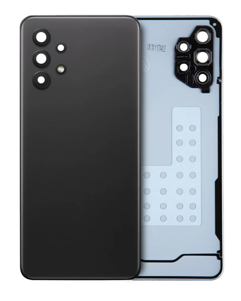 Back Cover Glass With Camera Lens For Samsung Galaxy A32 5G (A326 / 2021) (Service Pack) (Awesome Black)