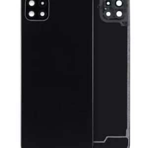 Back Cover Glass With Camera Lens For Samsung Galaxy A22 5G (A226 / 2021) (Aftermarket Plus) (Black)