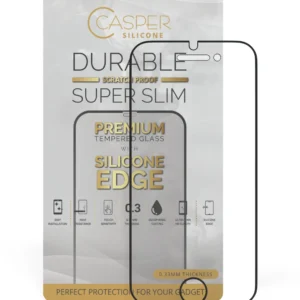 Casper Silicone Tempered Glass For iPhone 6 / 6S / 7 / 8 (Retail Pack) (Clear)