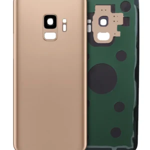 Back Cover Glass With Camera Lens For Samsung Galaxy S9 (No Logo) (Aftermarket Plus) (Sunrise Gold)