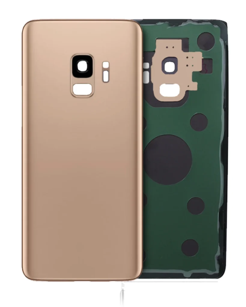 Back Cover Glass With Camera Lens For Samsung Galaxy S9 (No Logo) (Aftermarket Plus) (Sunrise Gold)