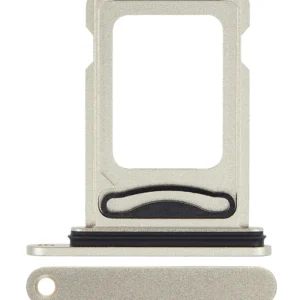 Dual Sim Card Tray For iPhone 15 / 15 Plus (Yellow)