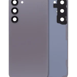 Back Cover Glass With Camera Lens For Samsung Galaxy S23 Plus 5G (No Logo) (Aftermarket Plus) (Graphite)