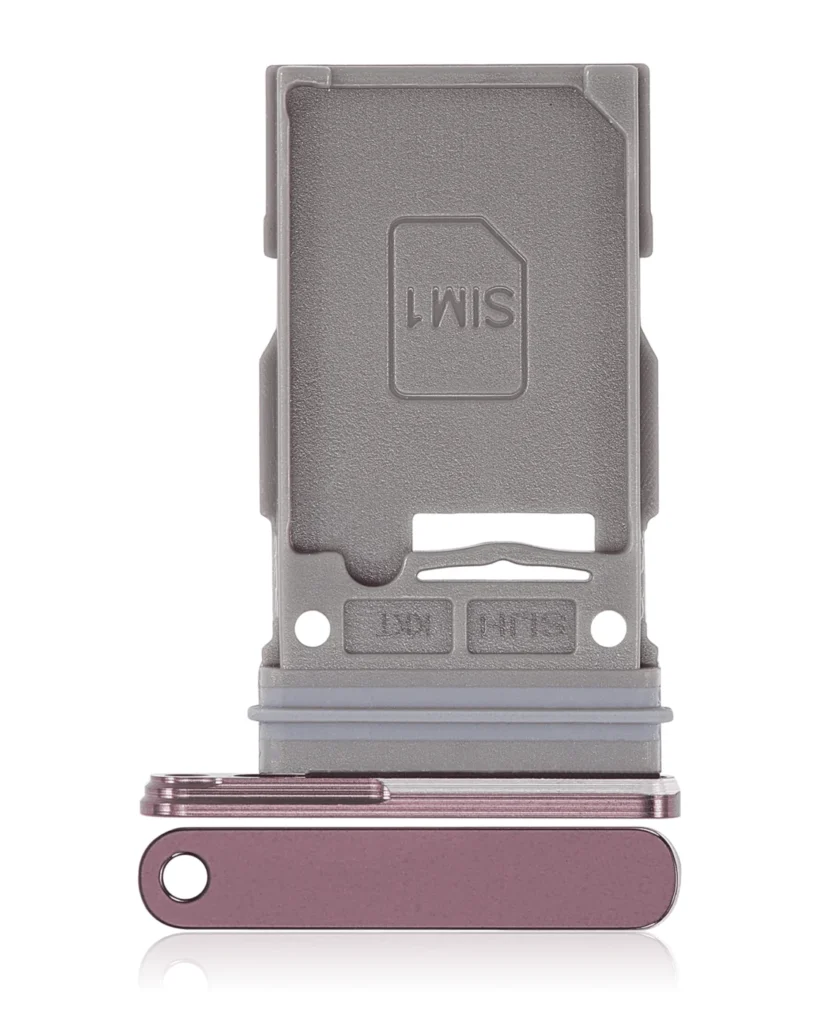 Single Sim Card Tray For Samsung Galaxy S22 Ultra 5G (Burgundy)