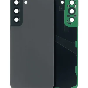 Back Cover Glass With Camera Lens For Samsung Galaxy S22 Plus 5G (No Logo) (Aftermarket Plus) (Graphite)