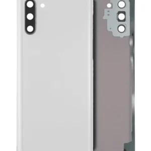 Back Cover Glass With Camera Lens For Samsung Galaxy Note 10 (No Logo) (Aftermarket Plus) (Aura White)