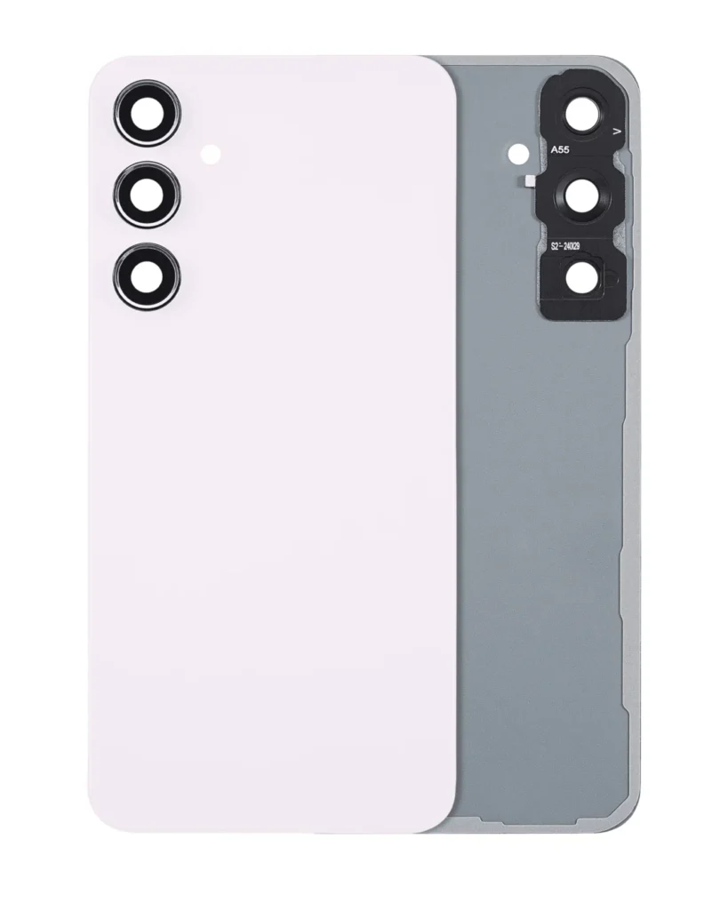 Back Cover Glass With Camera Lens For Samsung Galaxy A55 5G (A556 / 2024) (No Logo) (Aftermarket Plus) (Lilac)
