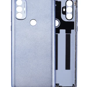 Back Cover Glass For Motorola Moto G Power (XT2165 / 2022) (Aftermarket Plus) (Opal Silver)