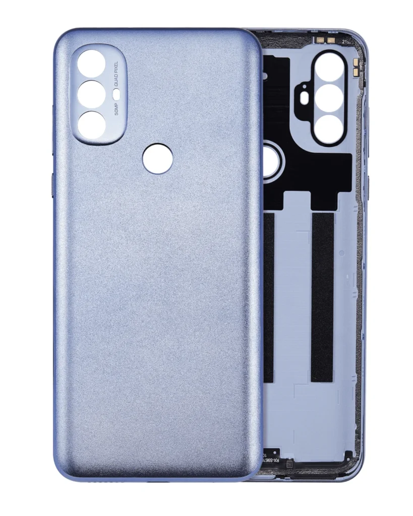 Back Cover Glass For Motorola Moto G Power (XT2165 / 2022) (Aftermarket Plus) (Opal Silver)