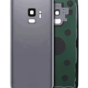 Back Cover Glass With Camera Lens For Samsung Galaxy S9 (No Logo) (Aftermarket Plus) (Titanium Gray)